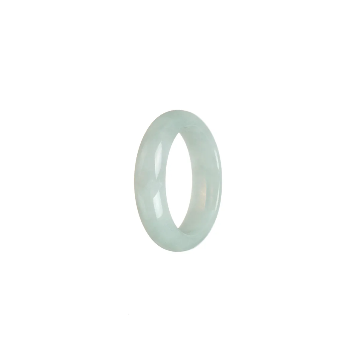 Certified White Jade Ring - Size S 1/2 - Image 3