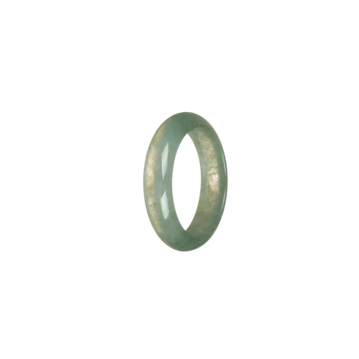 Authentic Icy Green Jadeite Jade Ring  - Size S - Image 2