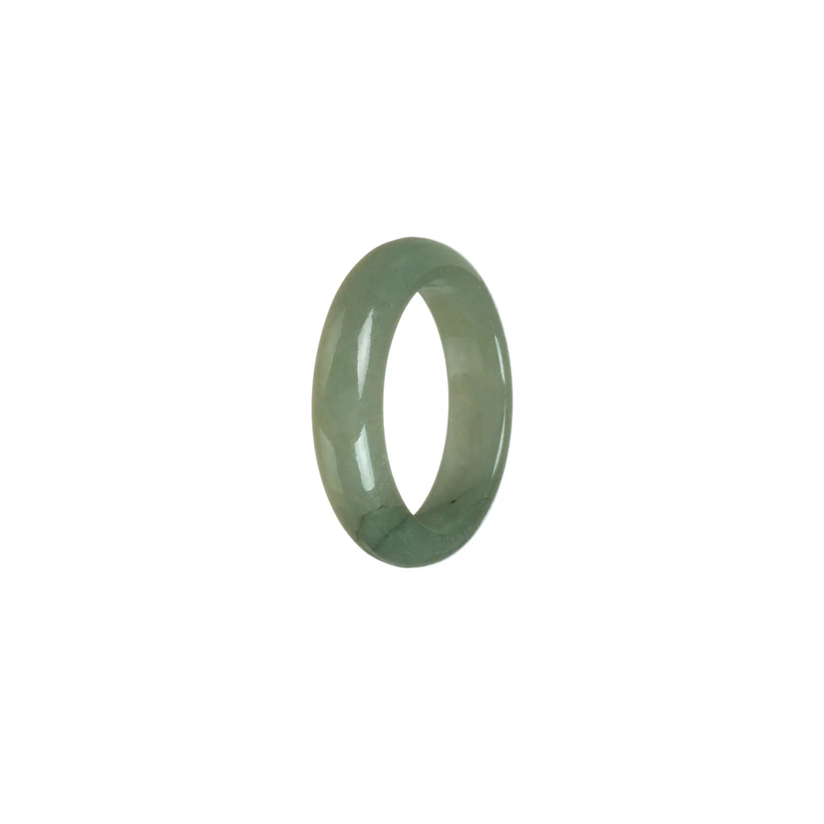 Real Olive Jade Ring - Size R 1/2