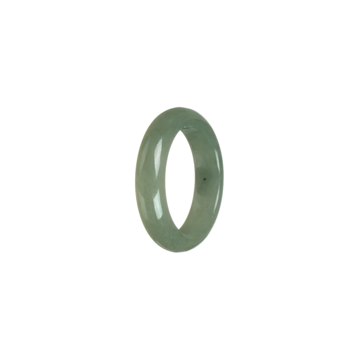 Real Olive Jade Ring - Size R 1/2 - Image 2