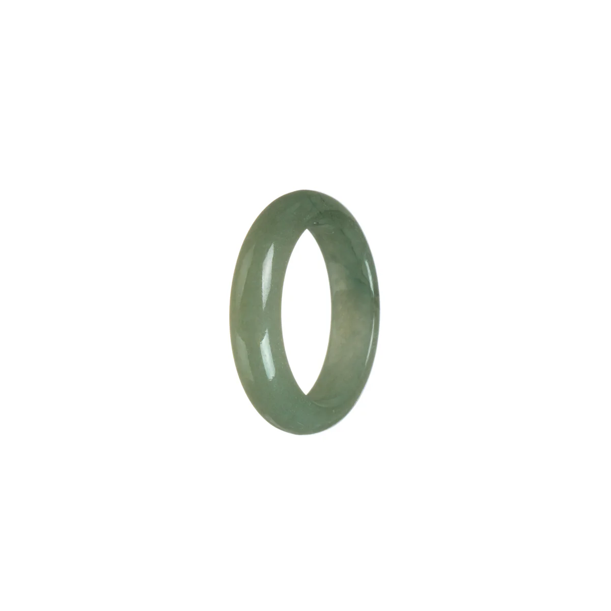 Real Olive Jade Ring - Size R 1/2 - Image 3