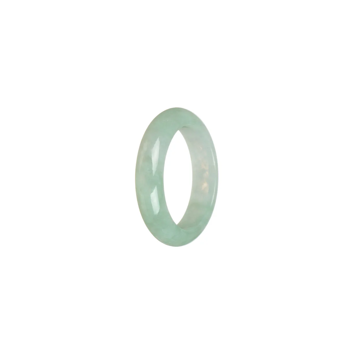 Real Pale Green Jade Band - Size S 1/2 - Image 3