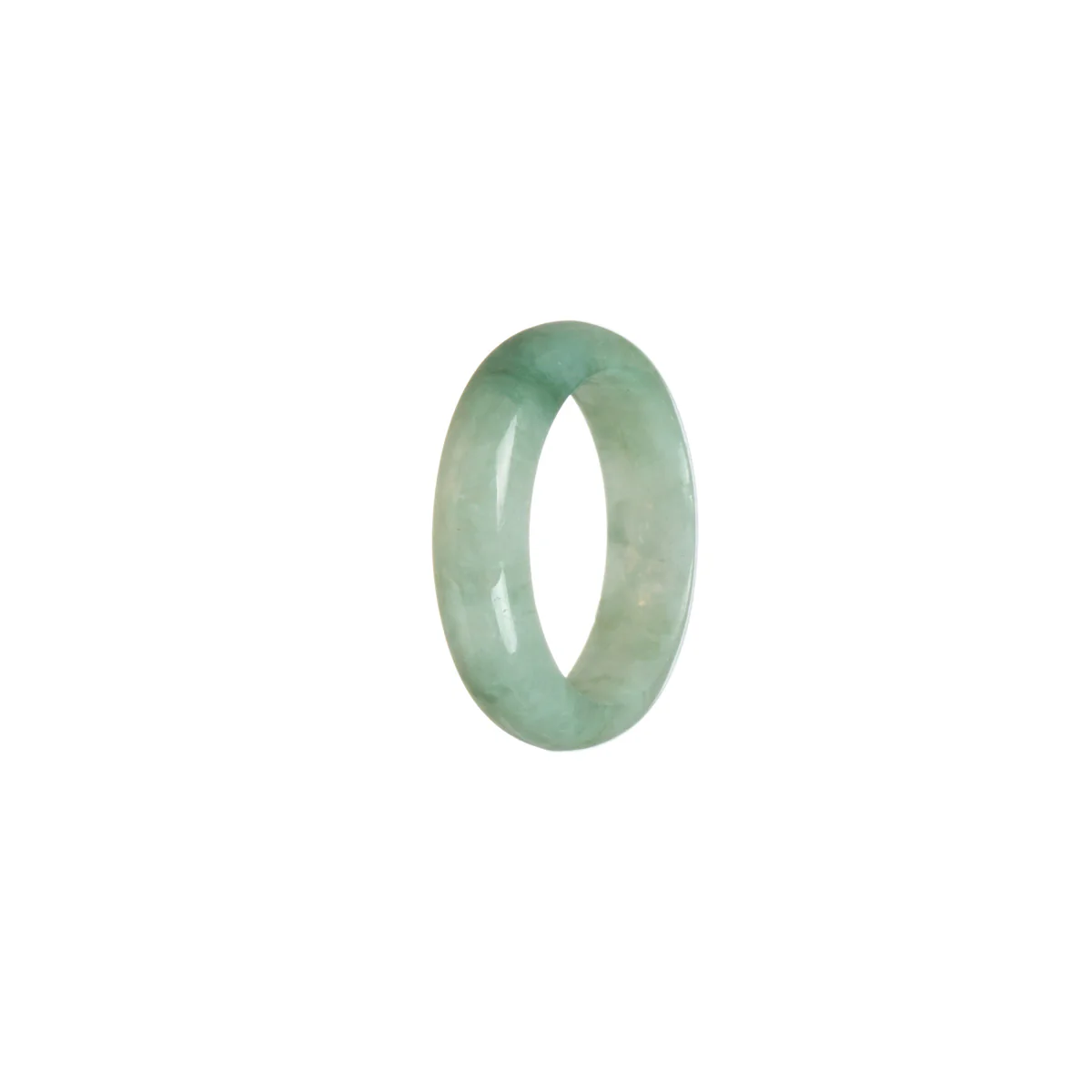 Authentic Green Hua Pattern Jadeite Jade Band - Size T - Image 2