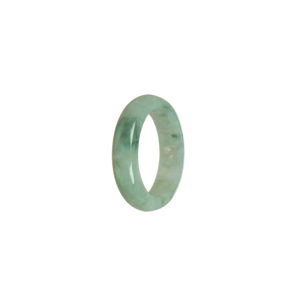 Authentic Green Hua Pattern Jadeite Jade Band - Size T - Image 3