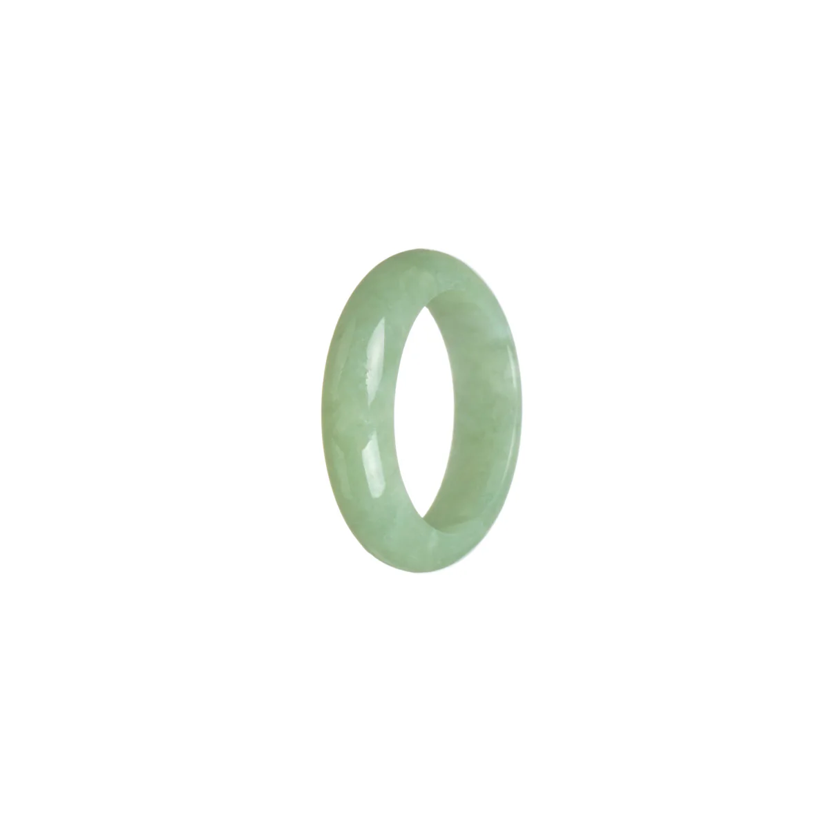 Real Green Jade Ring - Size R