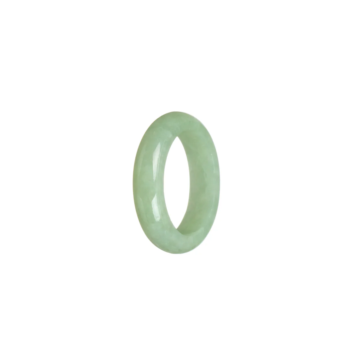 Real Green Jade Ring - Size R - Image 2