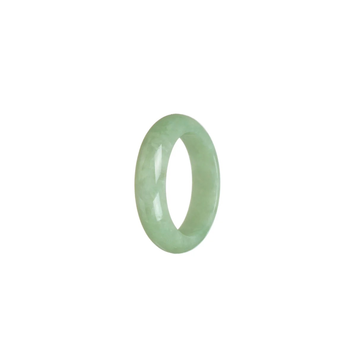 Real Green Jade Ring - Size R - Image 3