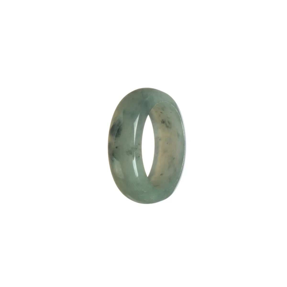 Authentic Grey Burma Jade Band - Size S - Image 2