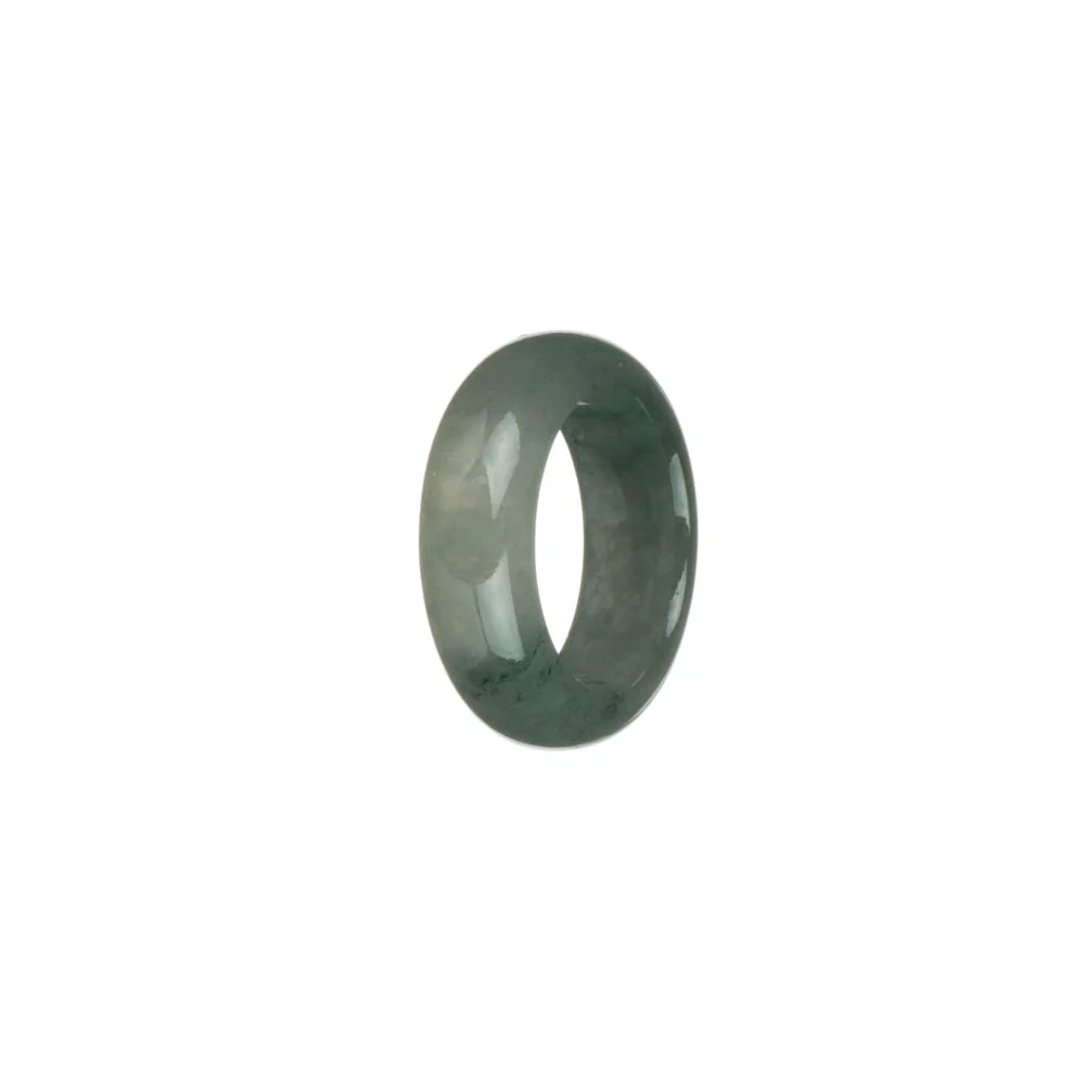 Authentic Green and Pale Green Burma Jade Band - US 7 - Image 2