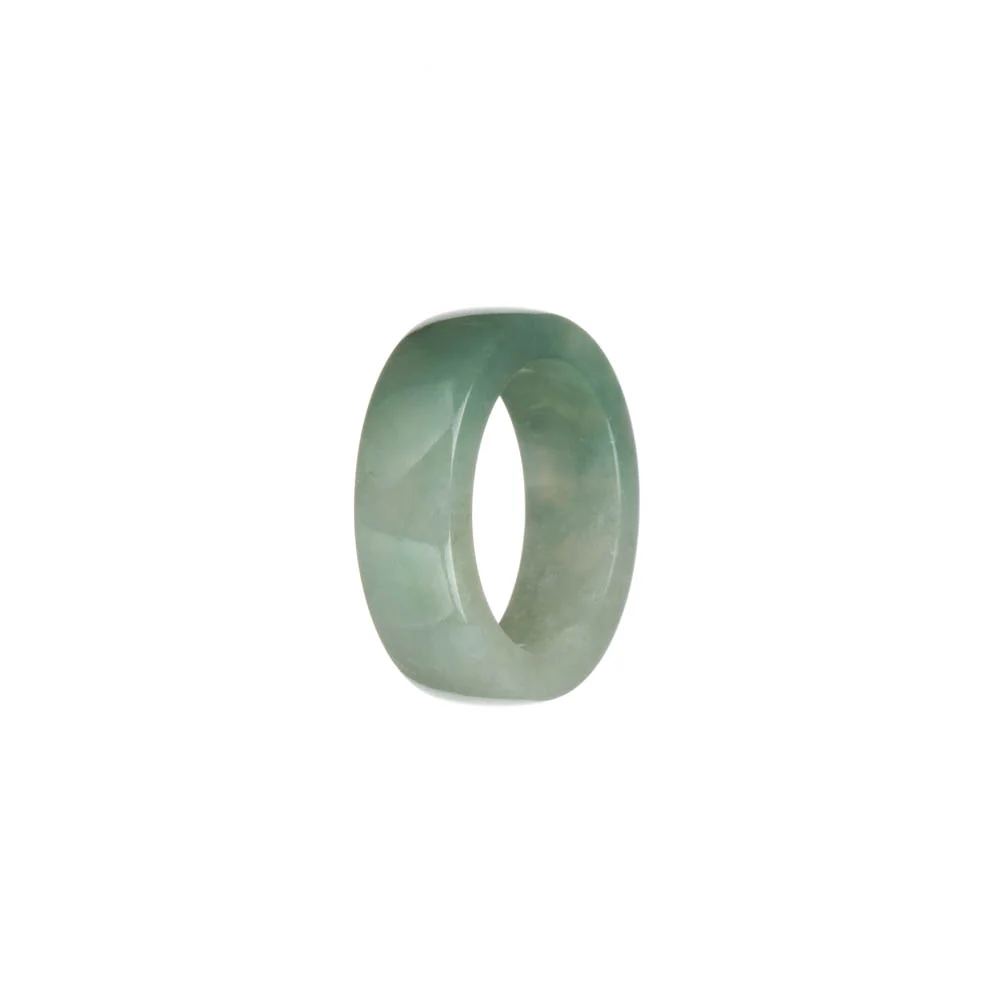 Genuine Green and Pale Green Burma Jade Band - US 9 - Image 2