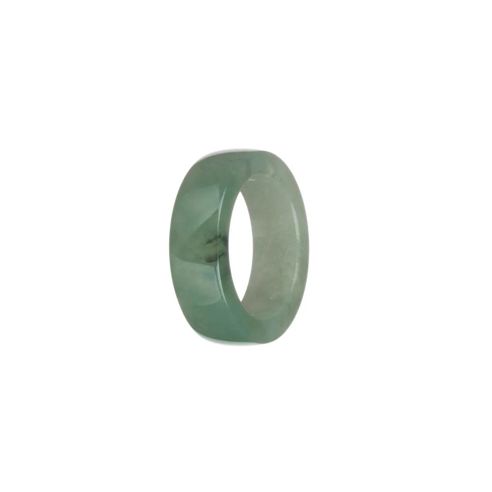 Genuine Green and Pale Green Burma Jade Band - US 9 - Image 3