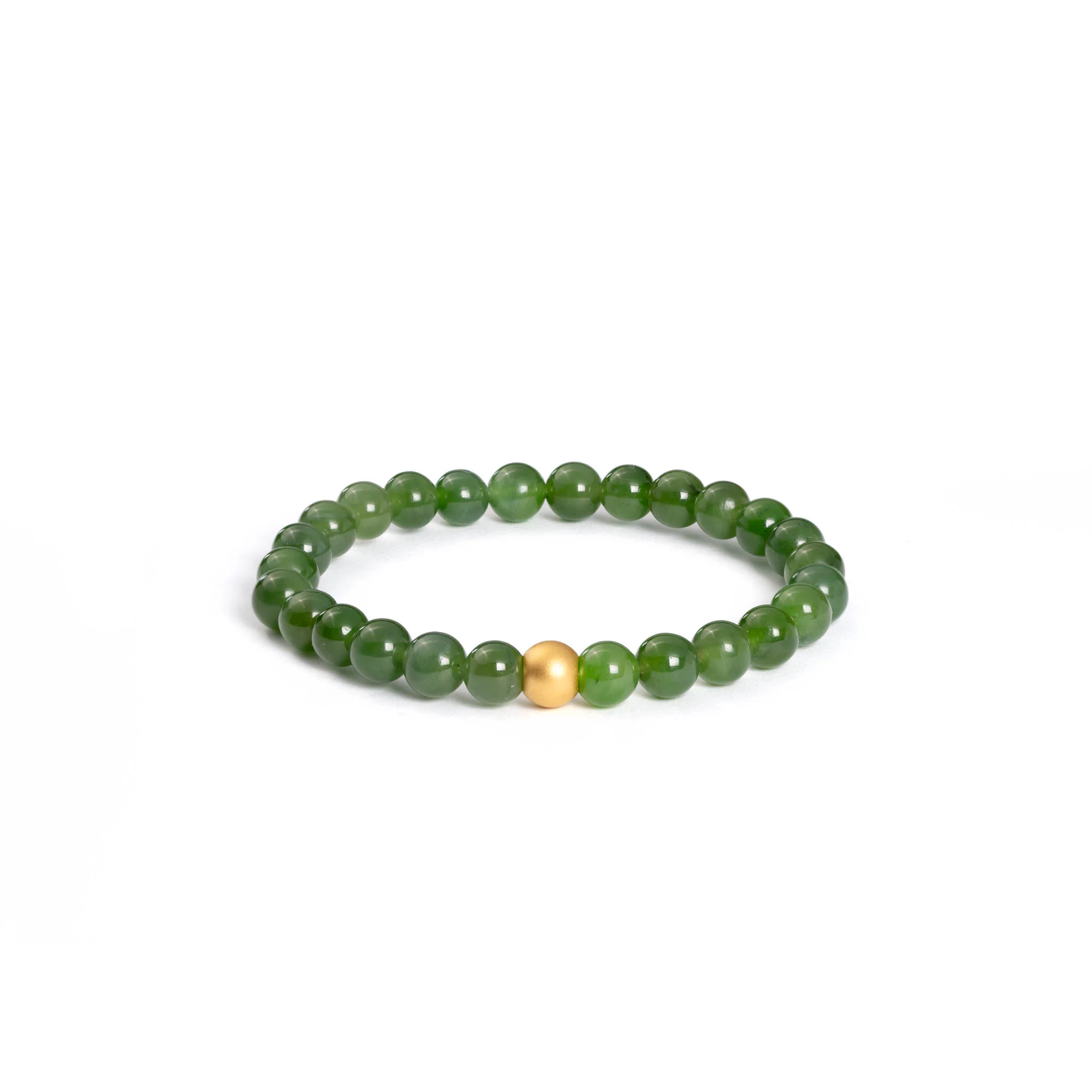 Green Aura Flow Bracelet with Hetian Nephrite Jade - Image 3