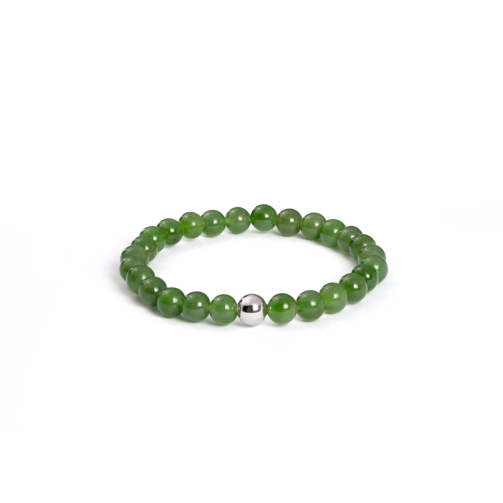 Green Aura Flow Bracelet with Hetian Nephrite Jade - Image 4