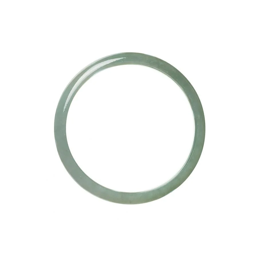 Genuine Natural Green Jadeite Jade Bracelet - 54mm Half Moon - Image 2