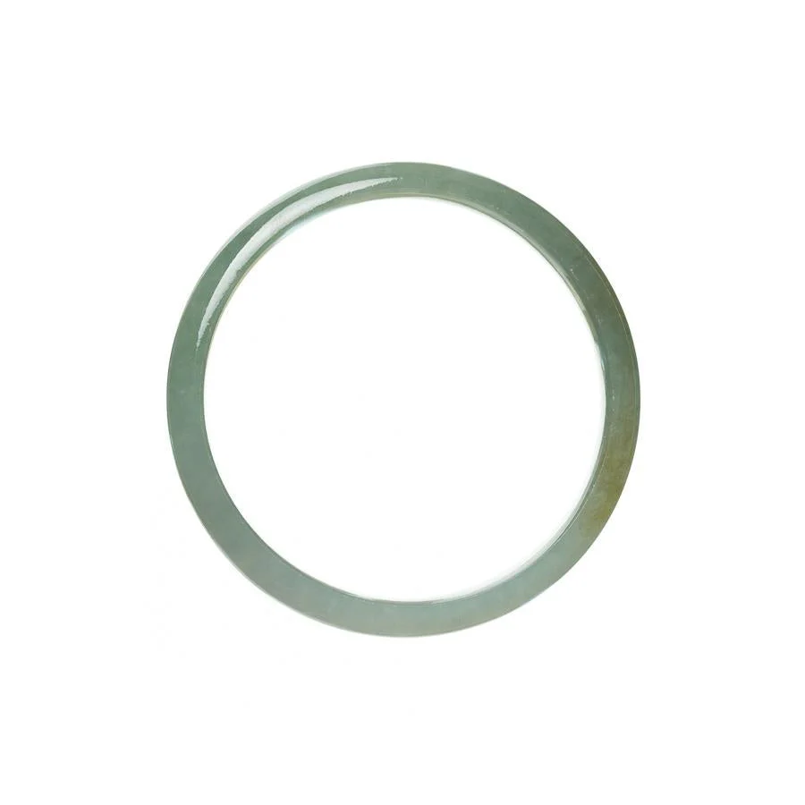 Genuine Natural Green Jadeite Jade Bracelet - 54mm Half Moon - Image 3