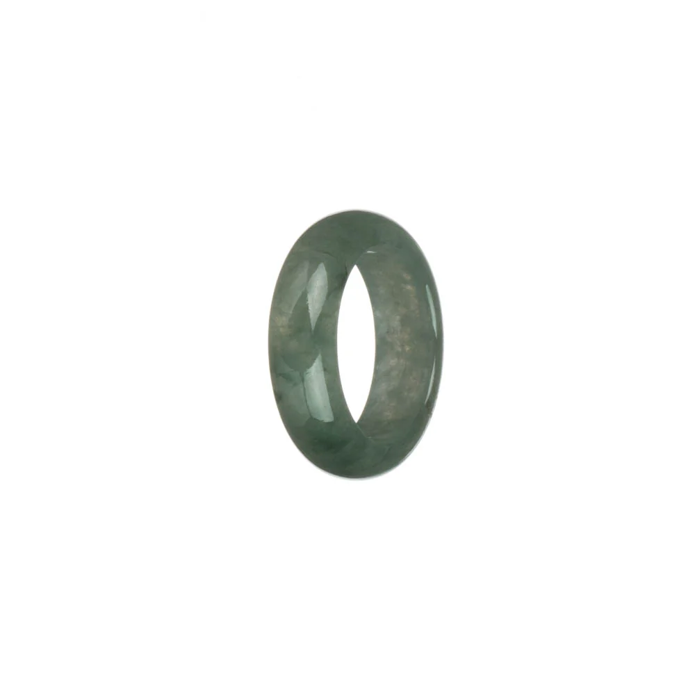 Real Green Burma Jade Band - US 8 - Image 3