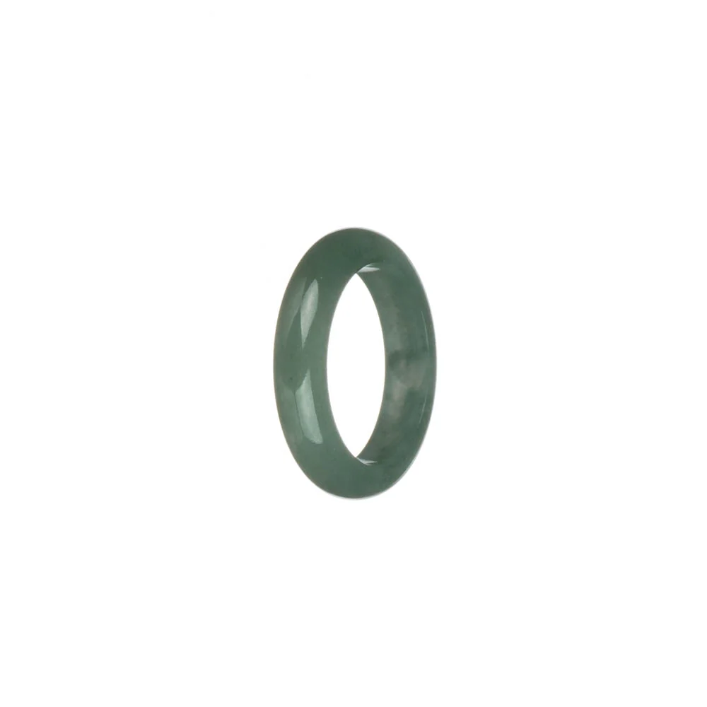 Certified Green Burmese Jade Ring  - US 8 - Image 2