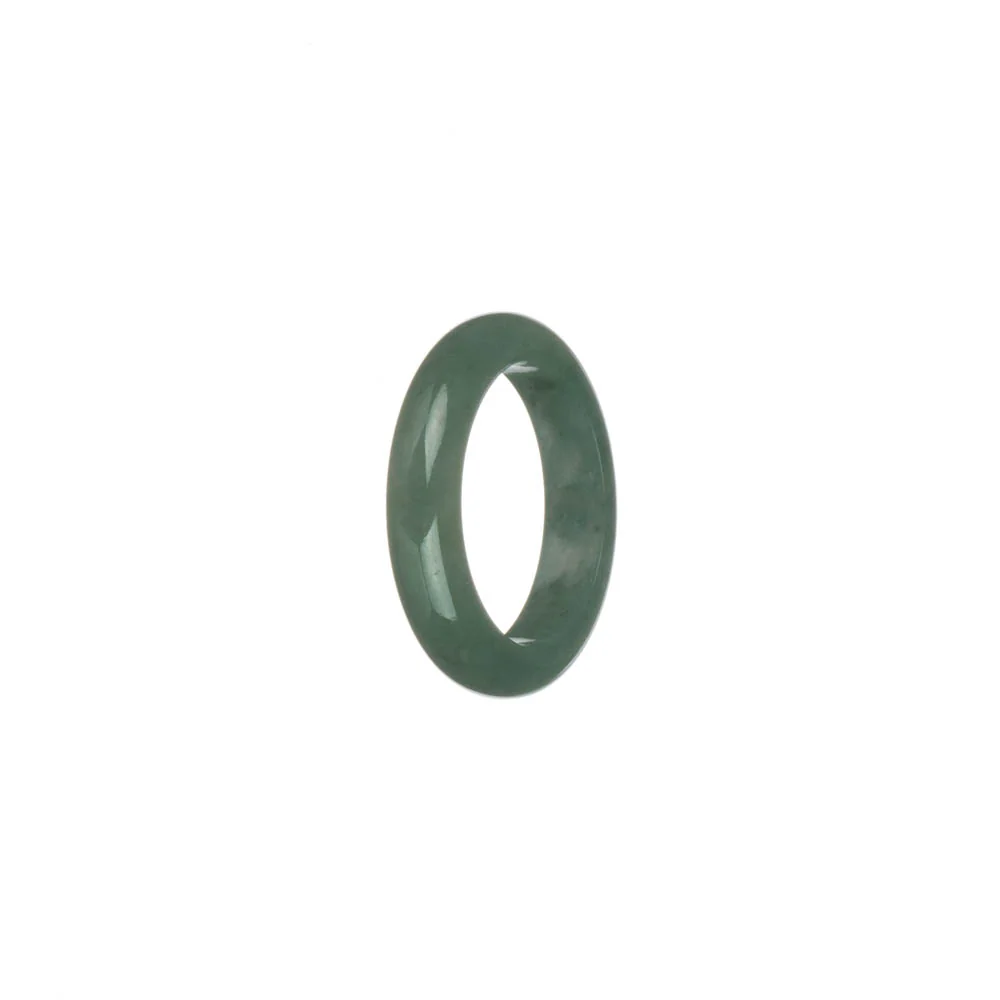 Certified Green Burmese Jade Ring  - US 8 - Image 3