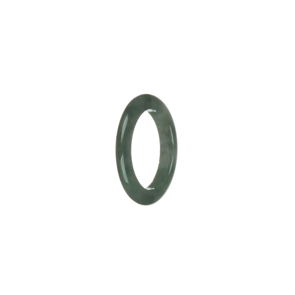 Genuine Green Burma Jade Band - US 7.5 - Image 2