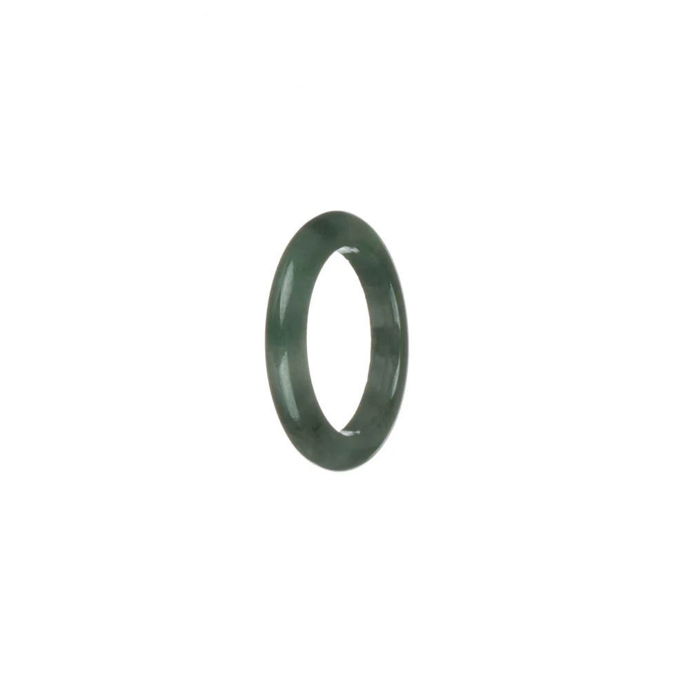 Genuine Green Burma Jade Band - US 7.5 - Image 3