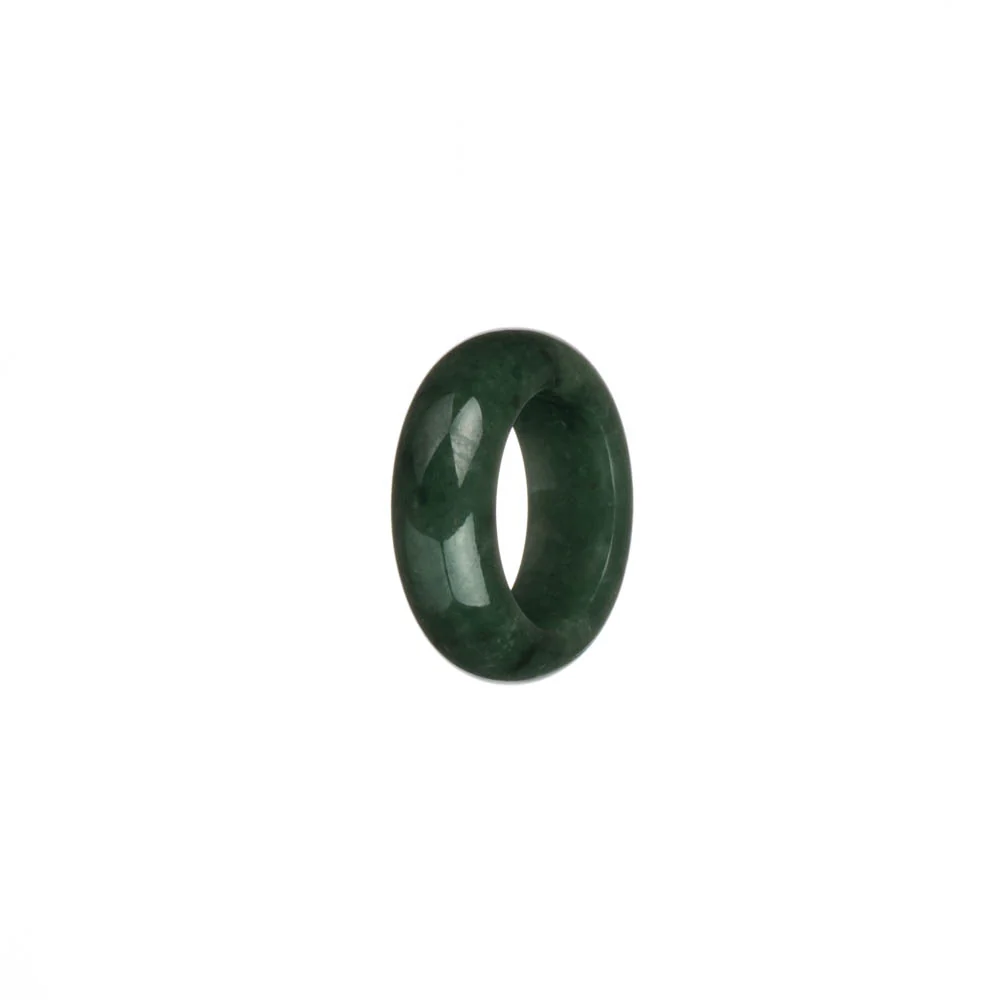 Authentic Green Jadeite Jade Ring - US 4.5