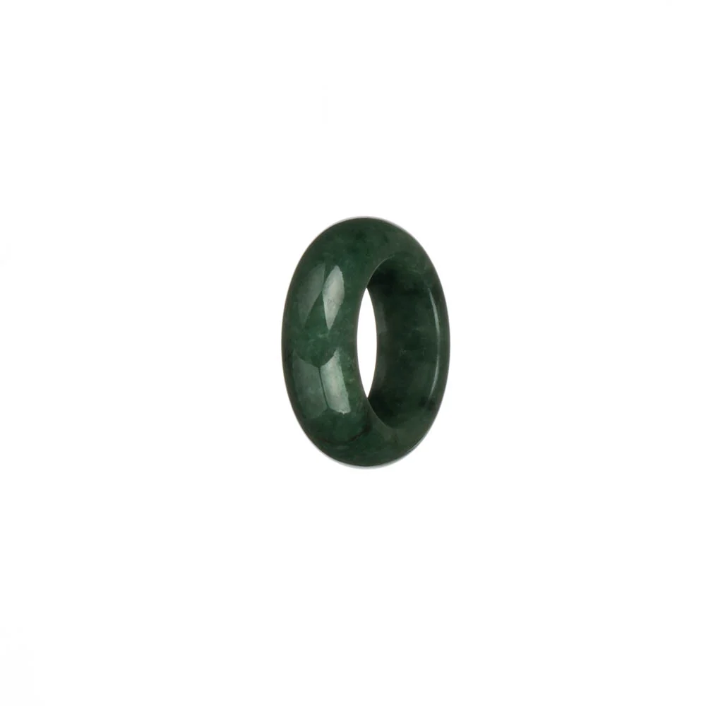 Authentic Green Jadeite Jade Ring - US 4.5 - Image 3