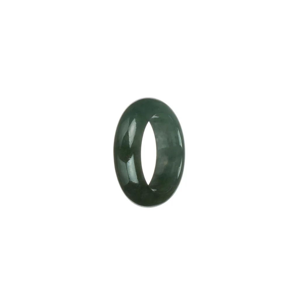 Real Green Jadeite Jade Band - US 7 - Image 3
