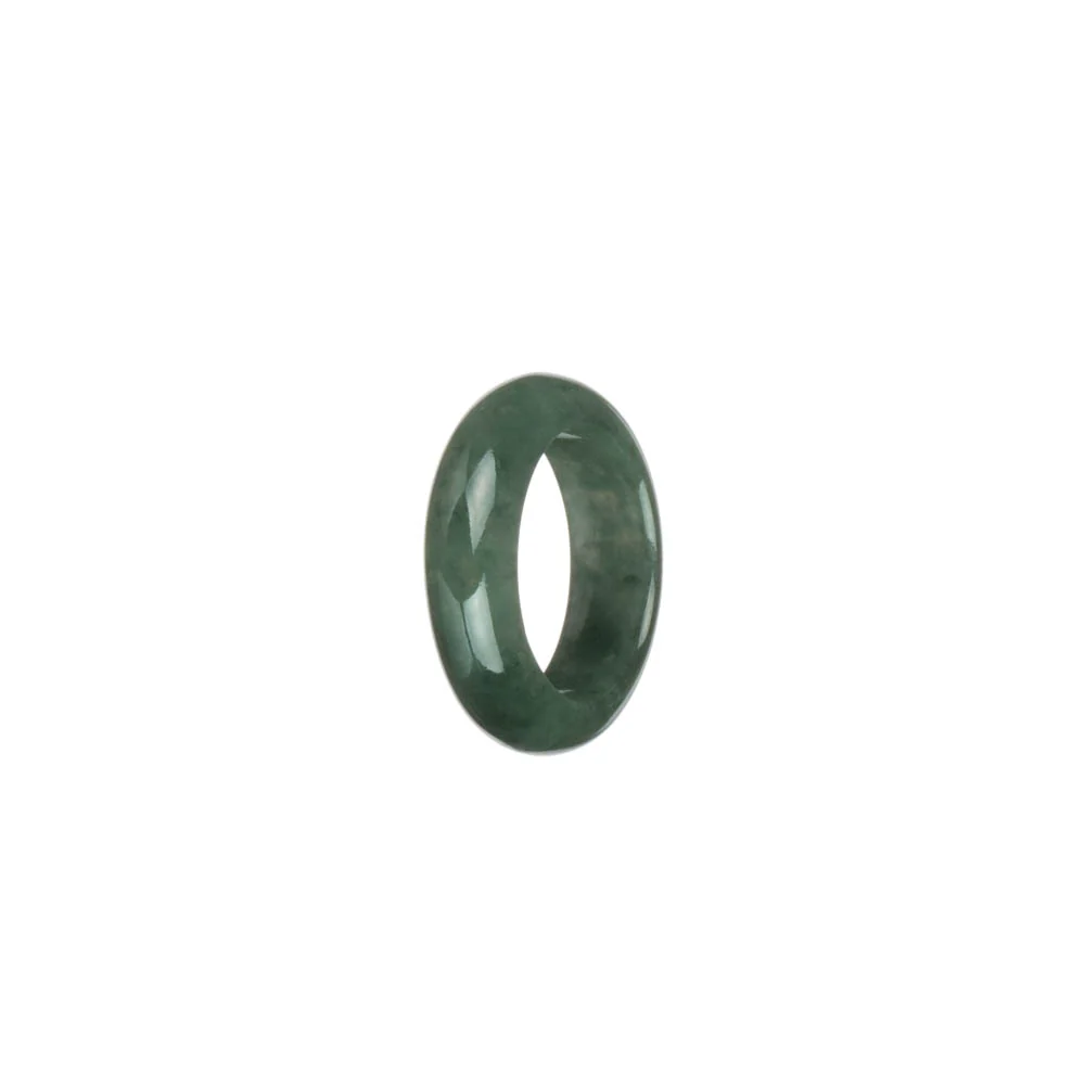 Genuine Green Jadeite Jade Band - US 5.75 - Image 2