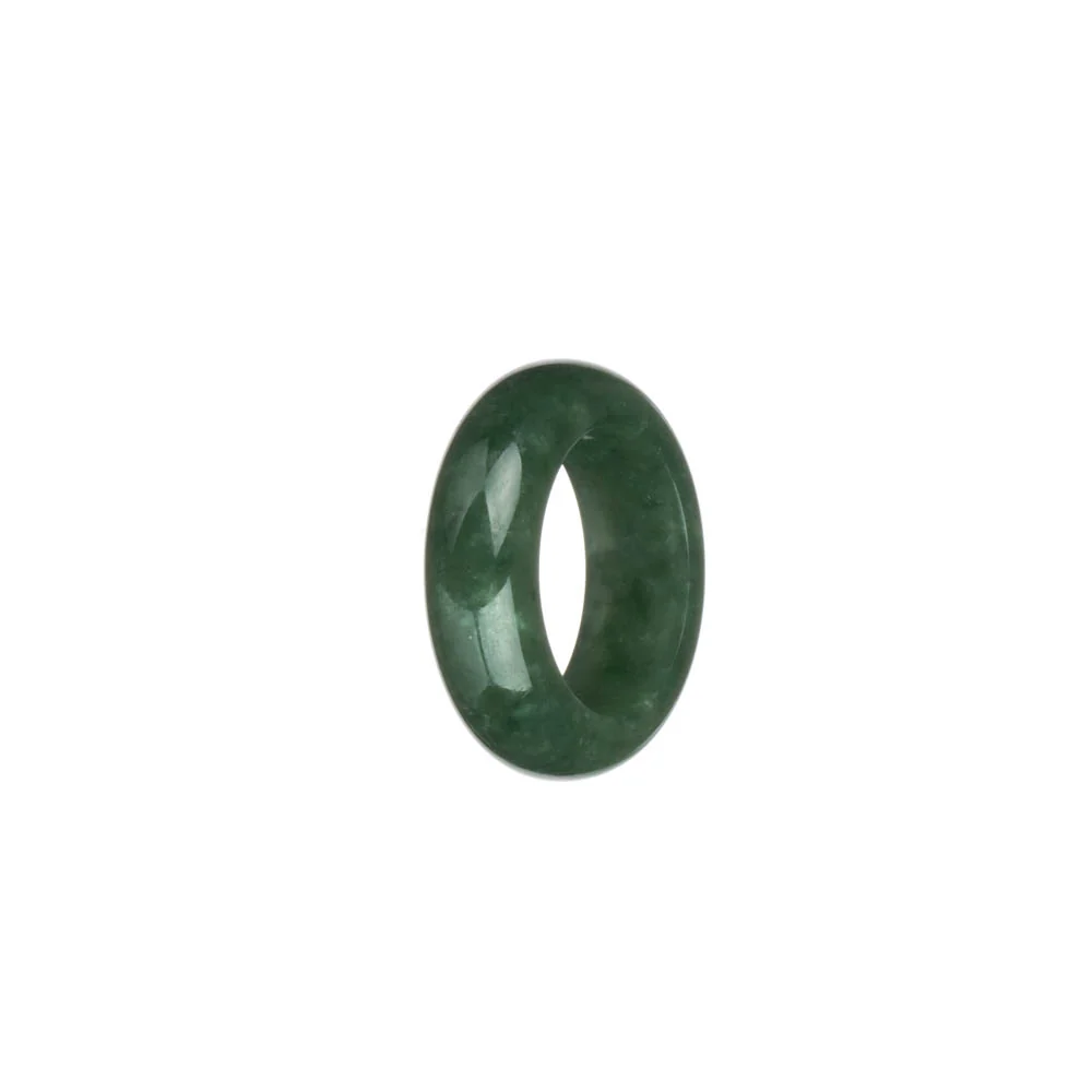 Real Green Burma Jade Ring - US 6.75 - Image 3