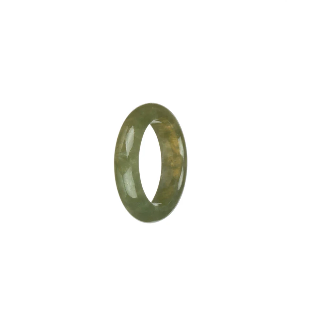 Real Green Burmese Jade Ring - US 8 - Image 2