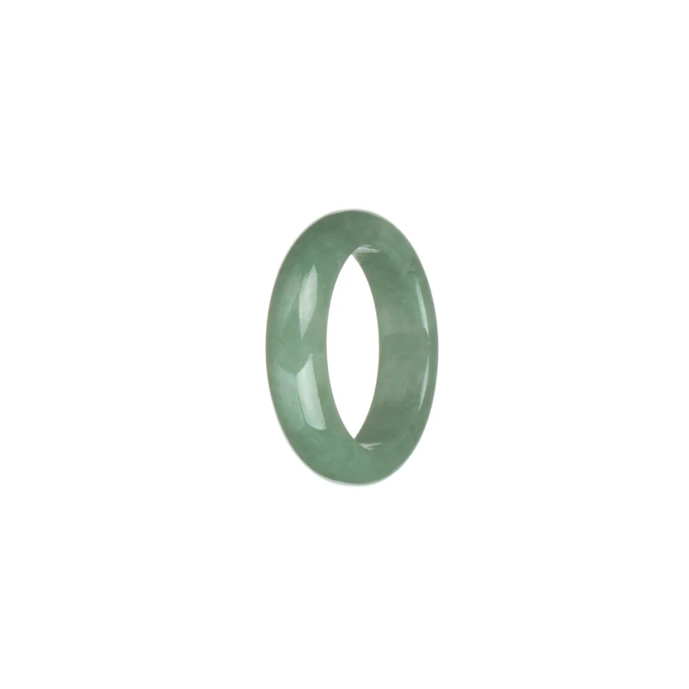 Genuine Green Burmese Jade Ring - US 9.5 - Image 2