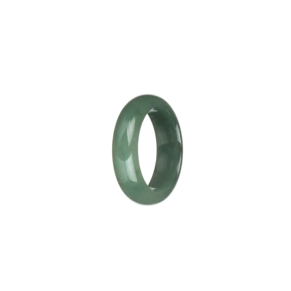 Authentic Green Burma Jade Band - US 8.5 - Image 2