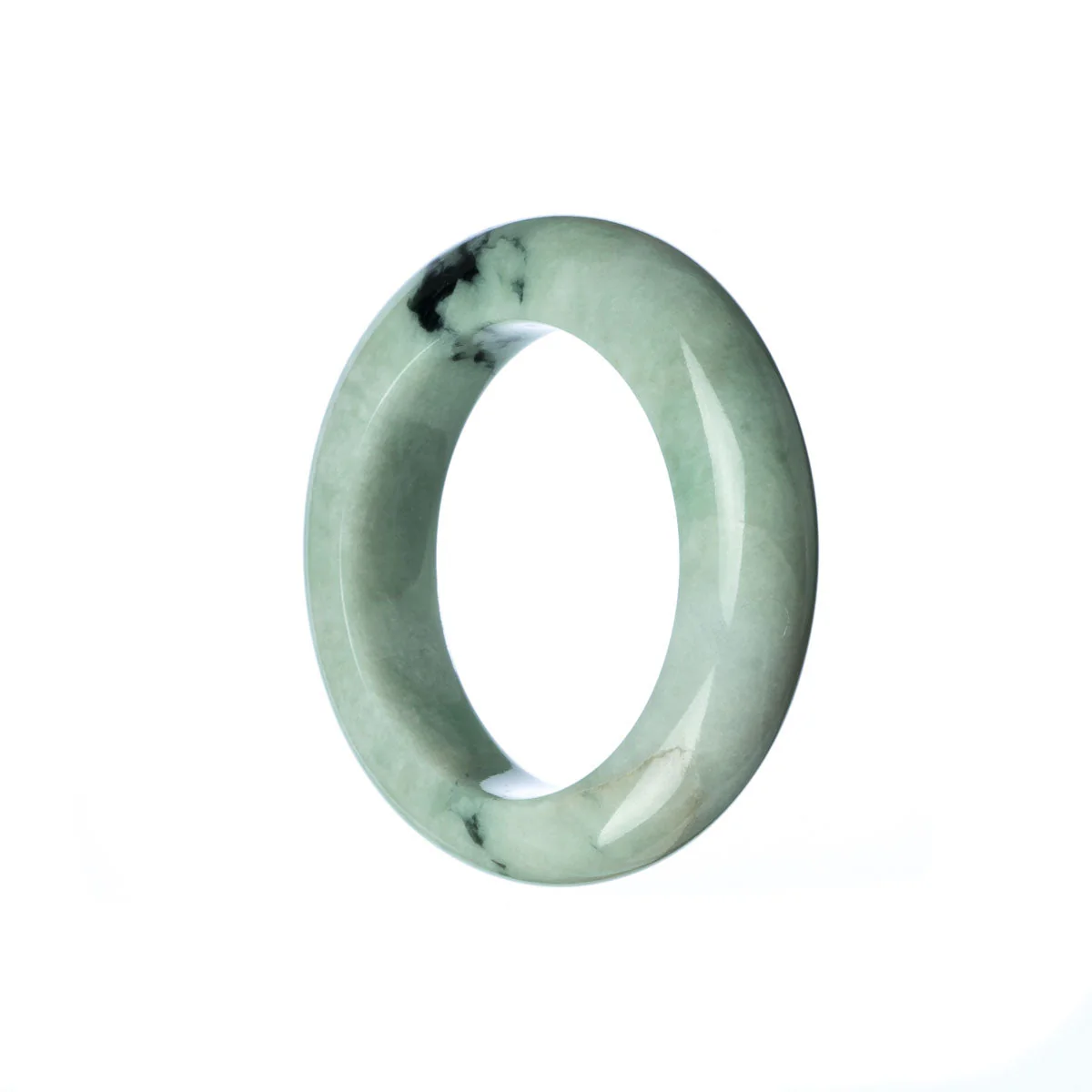 Authentic Grade A Green Jade Bracelet - Child Semi Round
