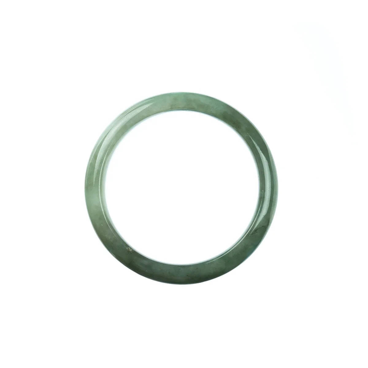 Genuine Grade A Green Jadeite Bracelet - Child Half Moon - Image 3