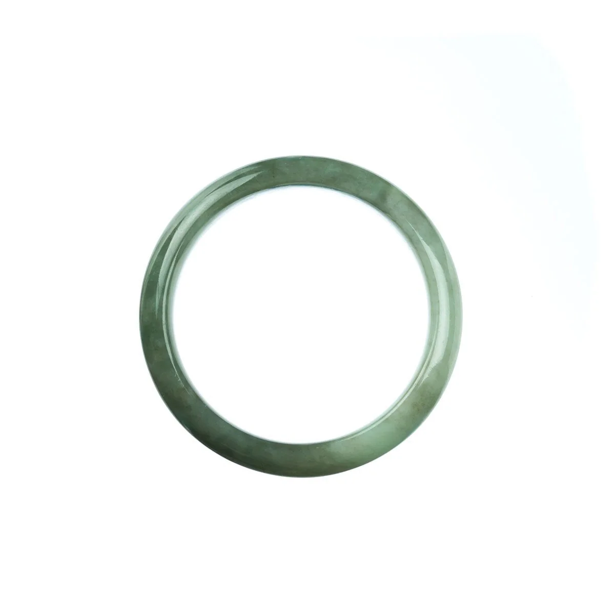 Genuine Grade A Green Jadeite Bracelet - Child Half Moon - Image 4