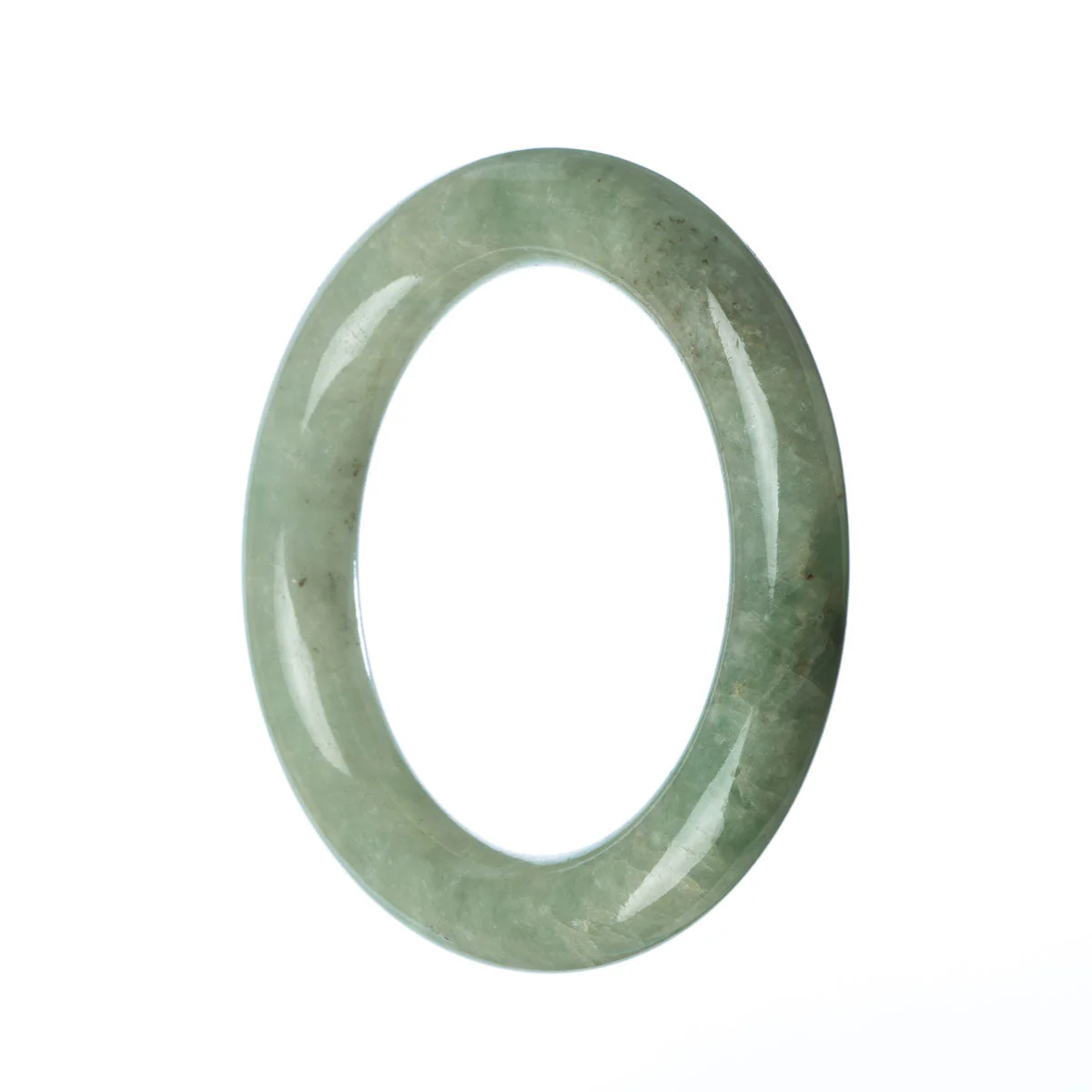 Authentic Grade A Green Jadeite Bracelet - 58mm Round