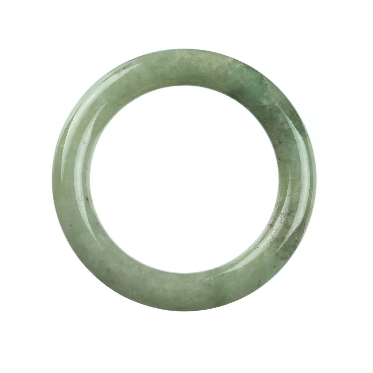 Authentic Grade A Green Jadeite Bracelet - 58mm Round - Image 3