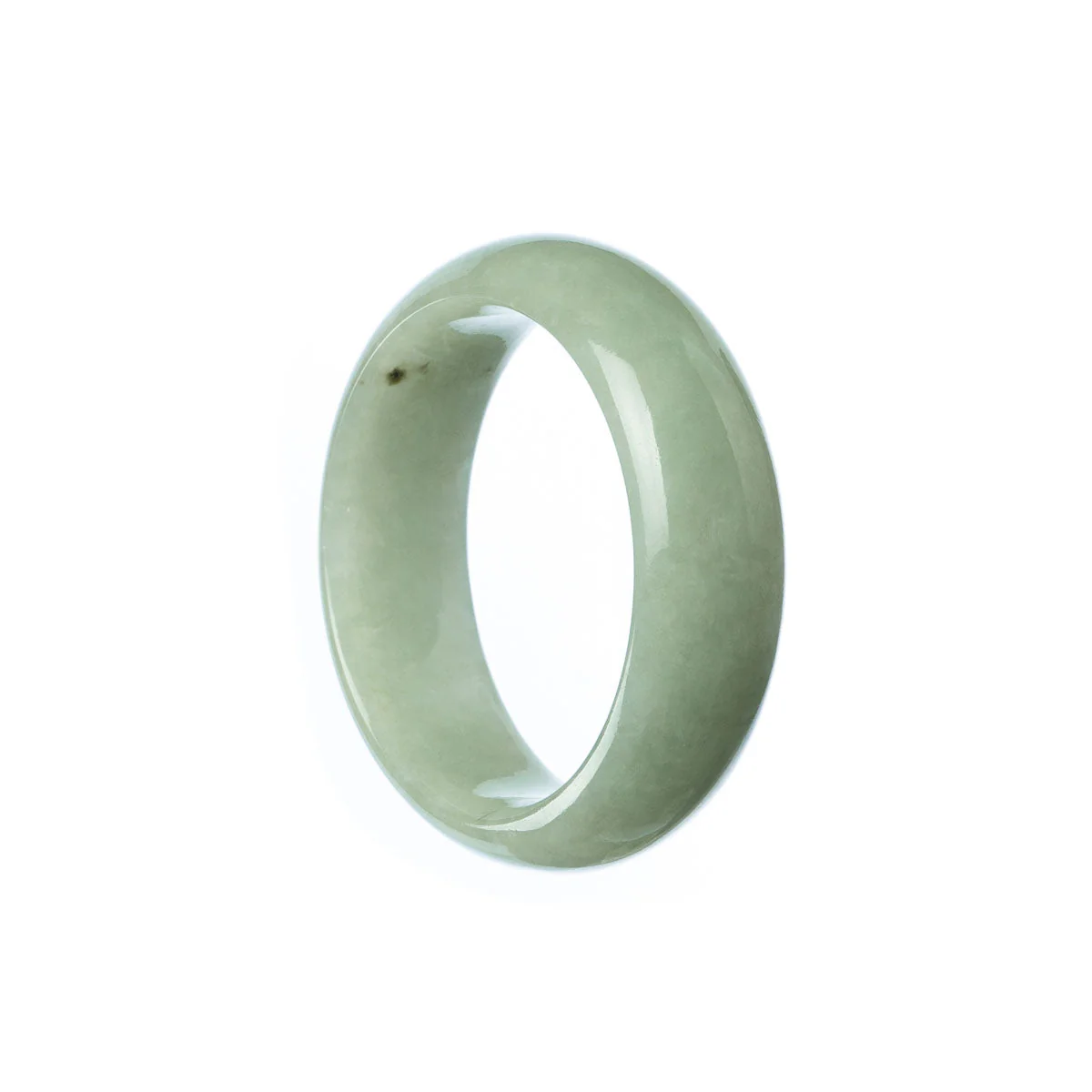 Authentic Grade A Green Traditional Jade Bracelet - Child Half Moon