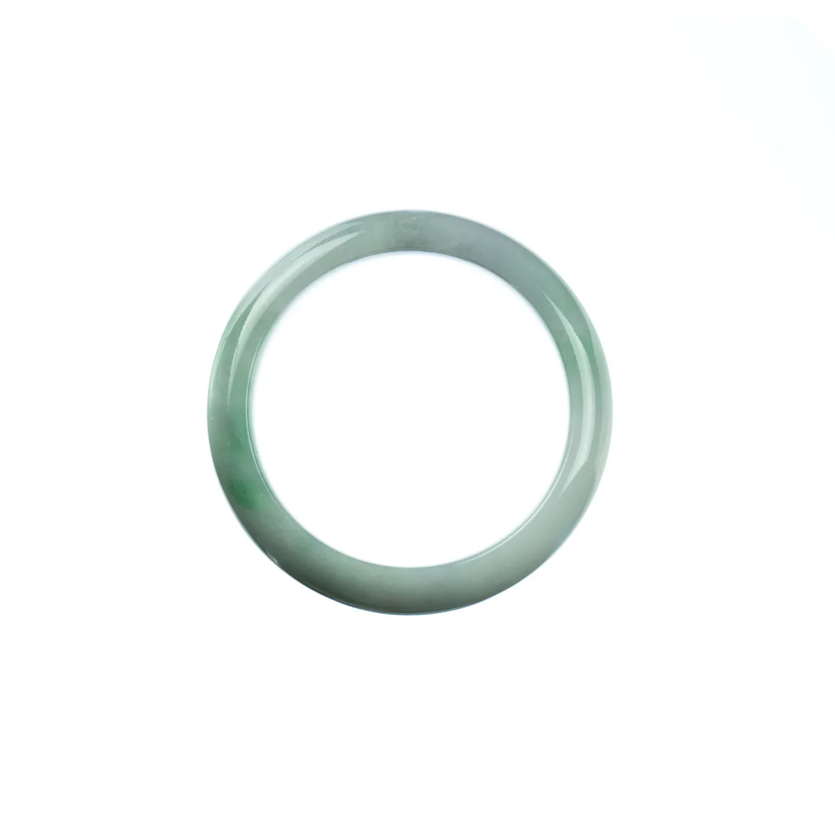 Genuine Natural Green Jade Bracelet - Child Half Moon - Image 3