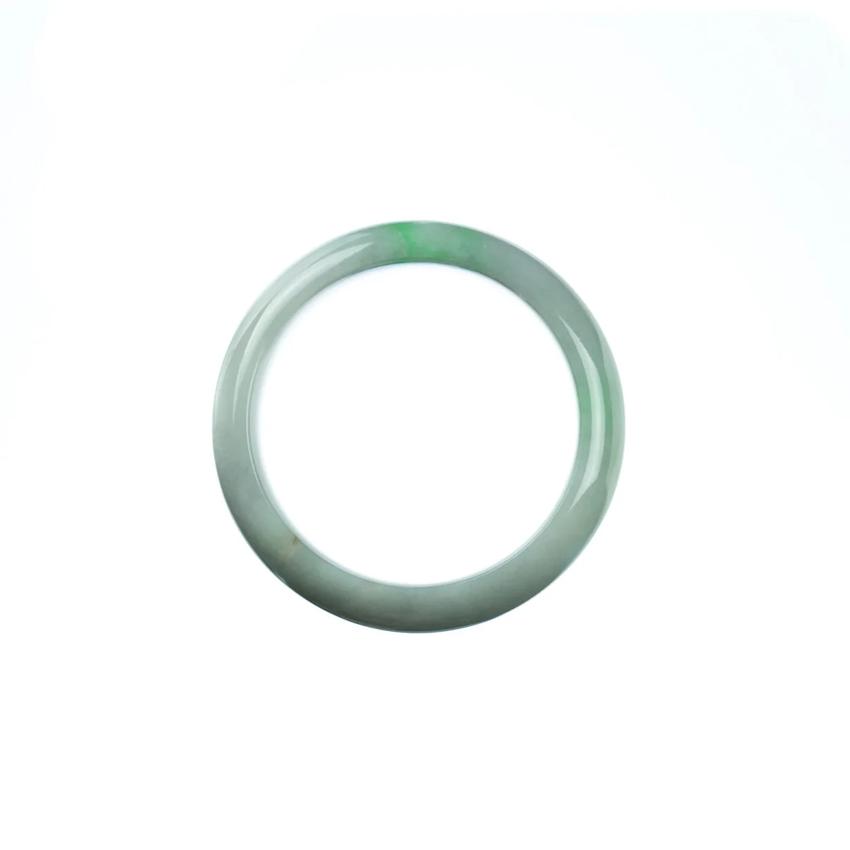 Genuine Natural Green Jade Bracelet - Child Half Moon - Image 4