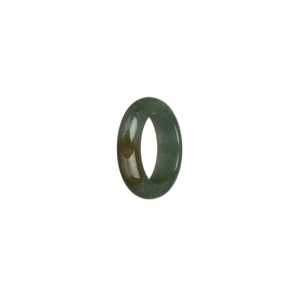 Authentic Green with Brown Patch Jade Band - US 6 - Image 3