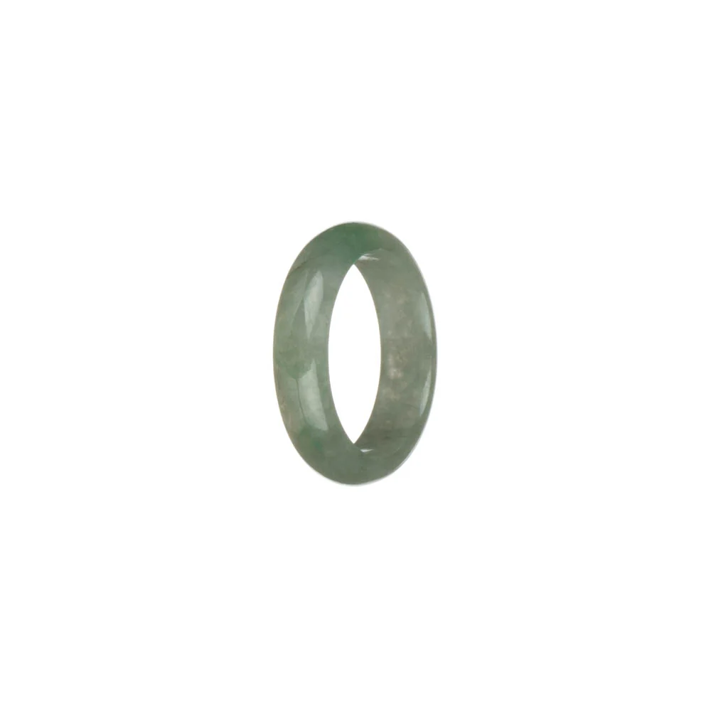 Certified Green with Imperial Green Burmese Jade Band - US 8 - Image 2