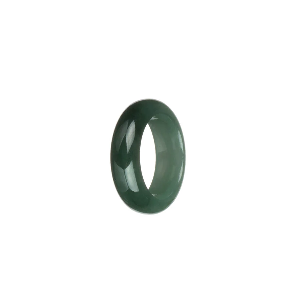 Certified Green with Light Green Burma Jade Band - US 7.25 - Image 3