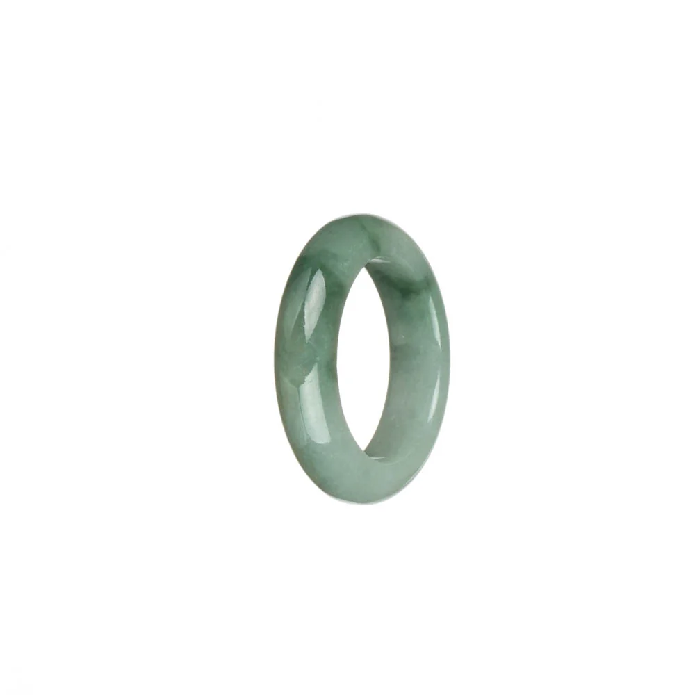 Real Grey and Pale Green with Green Patterns Jade Band - US 9.5 - Image 2