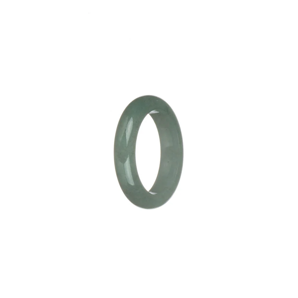 Genuine Greyish Green Jadeite Jade Ring - US 8.5 - Image 3