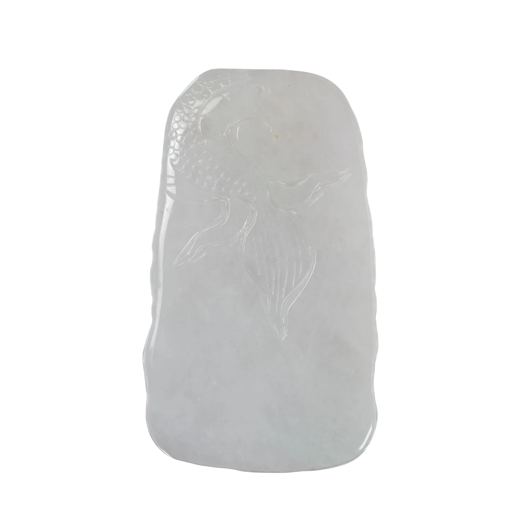 Handcrafted White Jade Dragon Pendant - Image 2