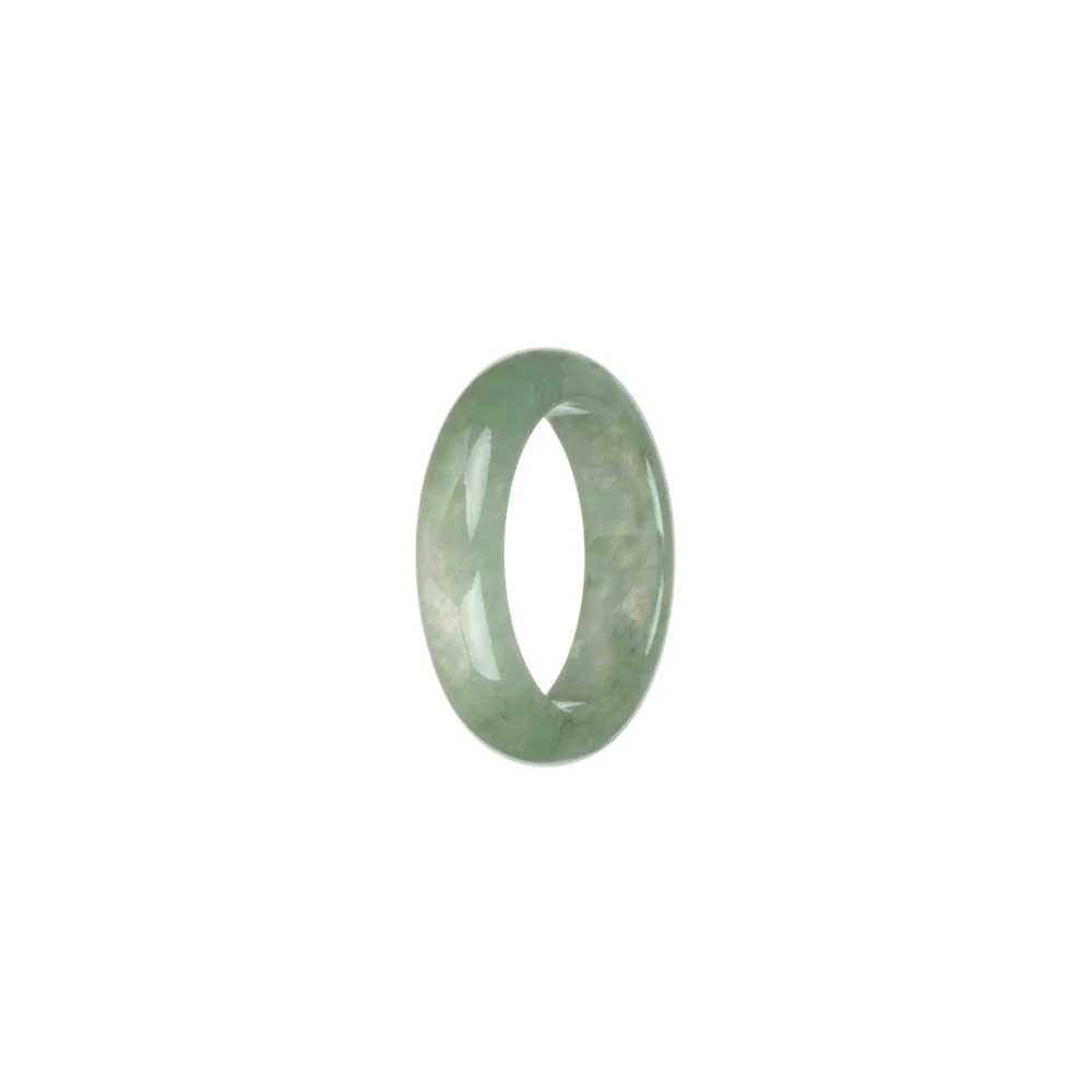 Genuine Icy Green Jade Band - US 8.25 - Image 2