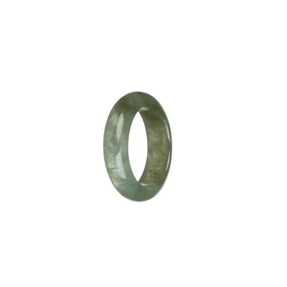 Authentic Icy Green Burma Jade Band - US 8 - Image 2