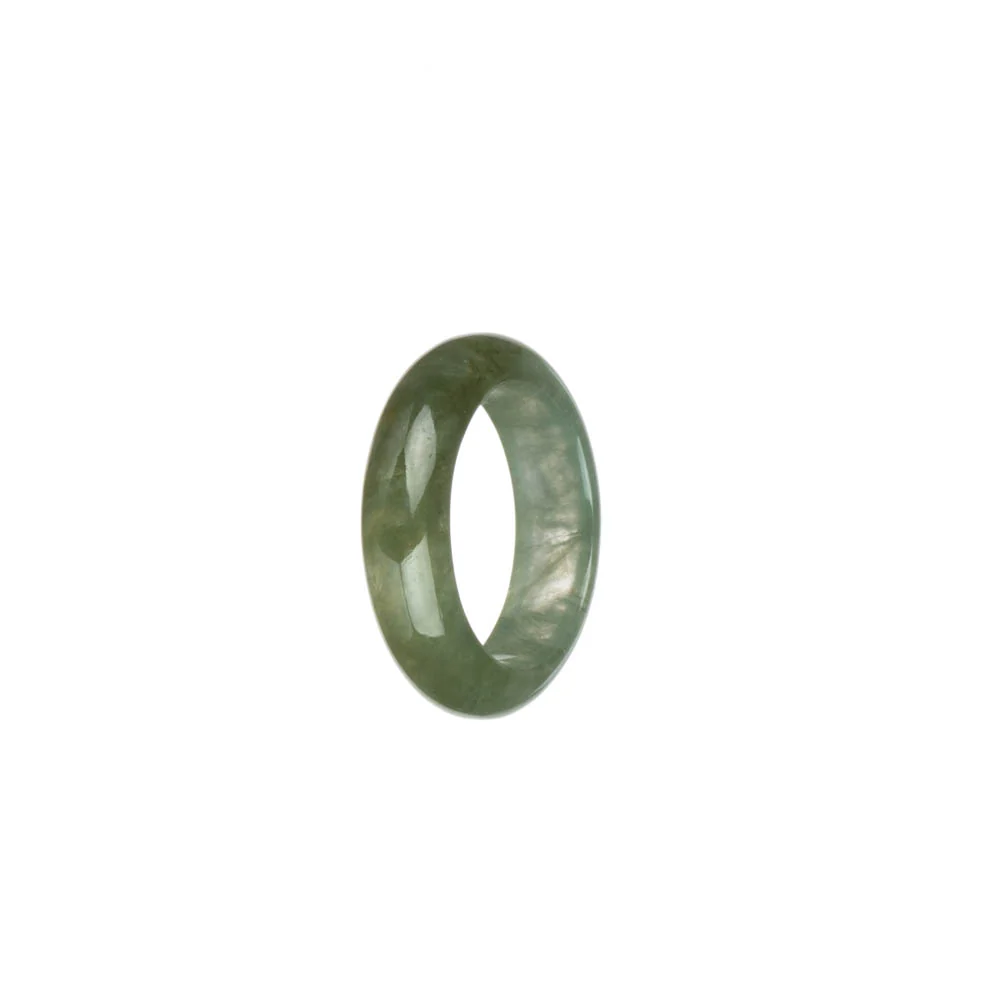 Authentic Icy Green Burma Jade Band - US 8 - Image 3
