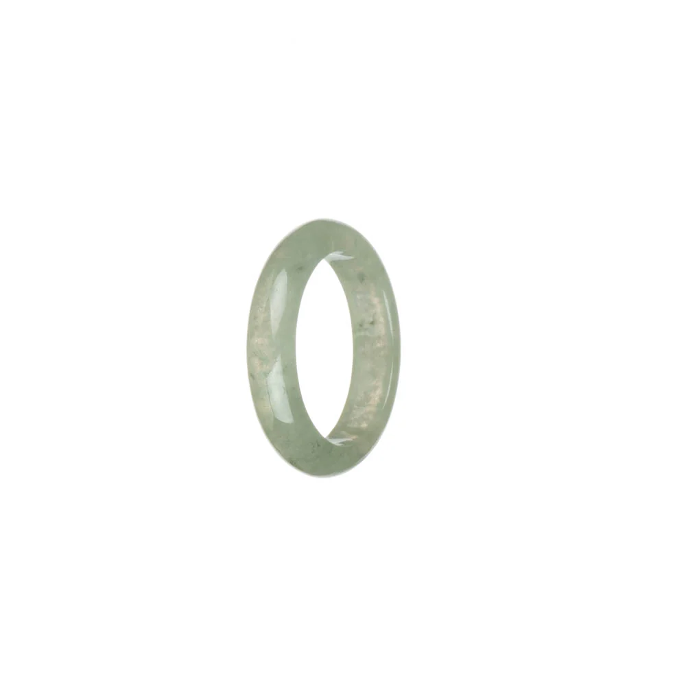Genuine Icy Pale Green Jade Band - US 8.25 - Image 2